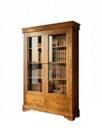  Шкаф массив дуба  Луи Филипп с витриной ОВ 02