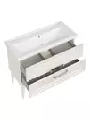 Тумба Летиция 100 напольная под раковину Фостер 100, ручки "Хром"