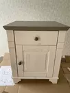Тумба прикроватная Бейли белый воск/антрацит