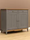 Комод буфета Пенни (Тумба буфета 22) серый 7046/антик 24 (NN новые направляющие)