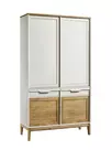 Шкаф для одежды 2-х ств 425 Гранада белый воск/антик 24 (выставочный образец)