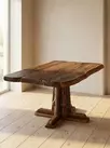 Стол Терра Губернский на одной ноге слэб