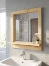  Зеркало в ванную комнату с полкой  Арль KNM7