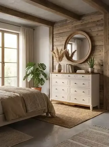 Комод 036 Пенни белый кварц/антик 24  (NN новые направляющие)