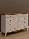 Комод 036 Пенни белый кварц/антик 24  (NN новые направляющие)