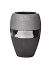 Ваза керамическая Гарда Декор черно-серебристая малая (выставочный образец)