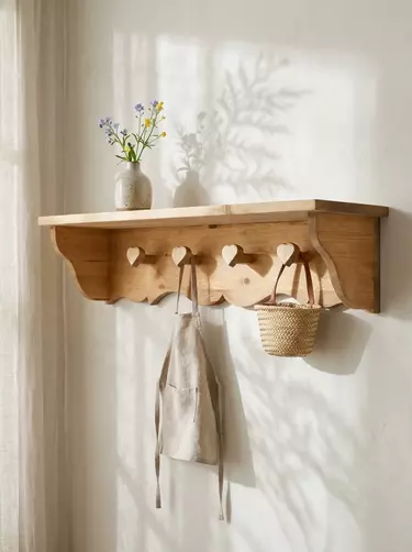 Вешалка деревянная Арль 4 крючка KAE3