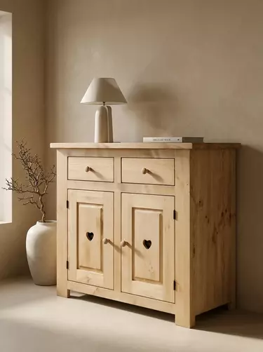  Тумба с 2 ящиками массив сосны  Арль KTB22