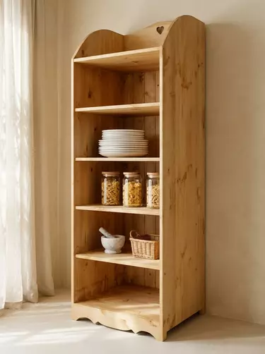 Стеллаж деревянный Арль напольный  (5 полок) KR02