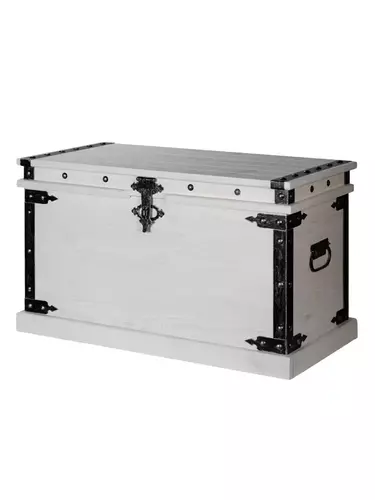 Сундук Викинг прямая крышка (белый)