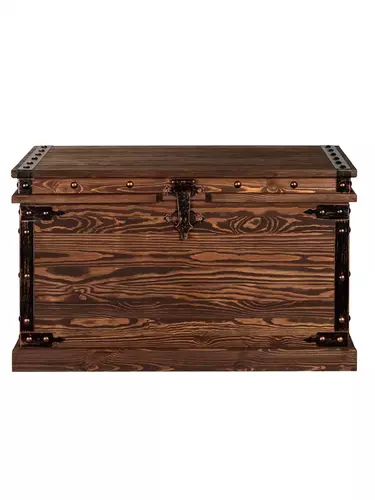 Сундук Викинг прямая крышка (орех)