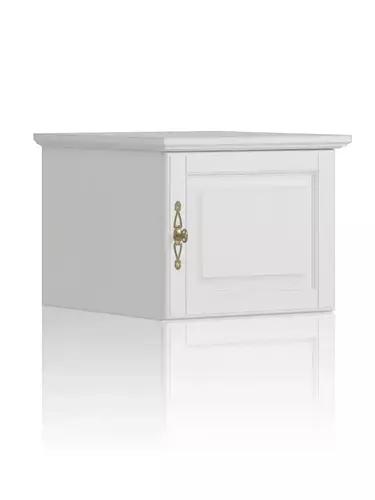 Антресоль Брусно 1-но ств. к книжному шкафу-пеналу белый (выставочный образец)