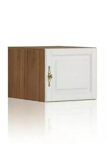 Антресоль из дерева массив Брусно-М к книжн.шкафу белый/светлый орех(выставочный образец)