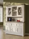 Буфет Форест большой белый воск/серый