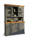 Комод буфета 3 двери 3 ящика Форест серый 7012/бейц-масло