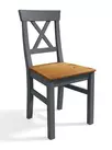 Стул Форест серый 7012/бейц-масло
