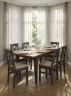Стол обеденный Форест 120х70 серый 7012/бейц-масло