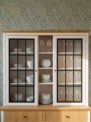 Надстройка буфета Сканди 2223СТЧ, белый/антик