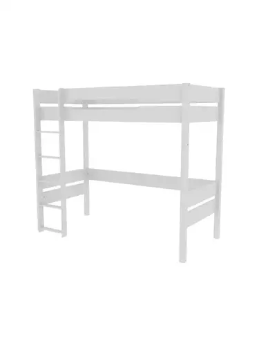 Кровать-чердак Амелия 90х200 белый воск