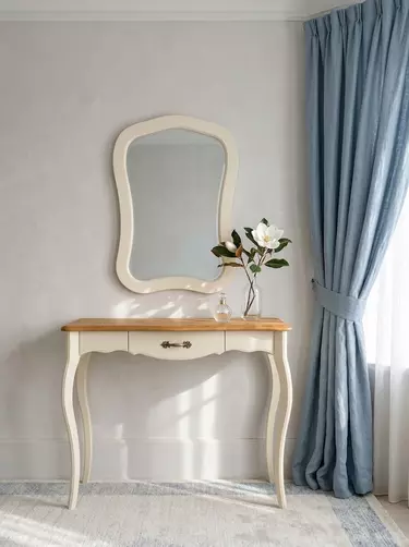 Стол Лебо туалетный Бежевый воск/Антик