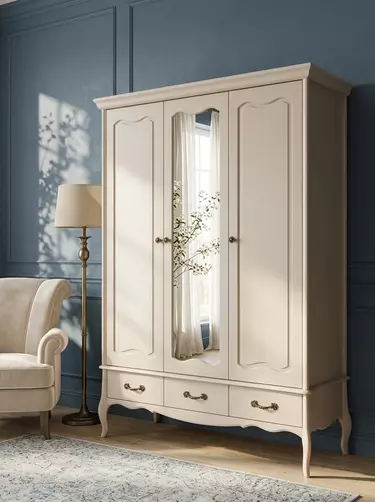 Шкаф 3 ящика ЛеБо 3-дверный с зеркалом