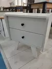 Тумба прикроватная Винтаж 2 ящика белый лак  (выставочный образец)
