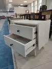 Тумба прикроватная Винтаж 2 ящика белый лак  (выставочный образец)