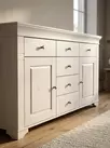 Комод с 6 ящиками массив Бейли 2 двери 6-ящ белый воск