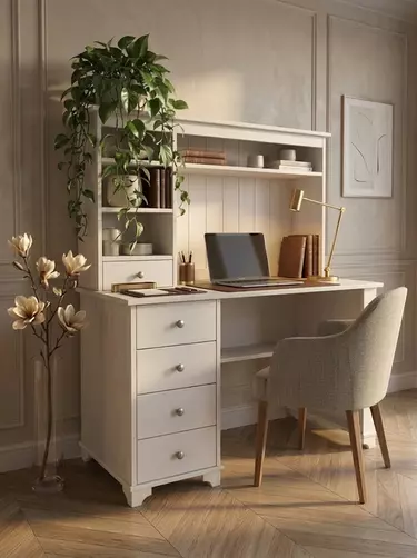 Надстройка стола белая Бейли