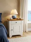 Тумба прикроватная Бейли белый воск/антик