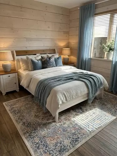 Кровать Бейли 1400х2000 без изножья белый воск/антик