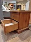 Тумба из дерева Брусно-М прикроватная светлая (выставочный образец)
