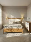 Кровать Бридж  1600х2000   браун/белый лак