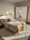 Кровать Бридж  1600х2000   браун/белый лак