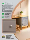 Стол письменный 120 Пенни серый жемчуг/антик 24 (NN новые направляющие)