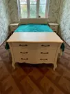 Комод с 3 ящиками белый сосна ЛеБо