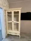   Шкаф массив сосны ЛеБо 2-дверный со стеклянными дверями  