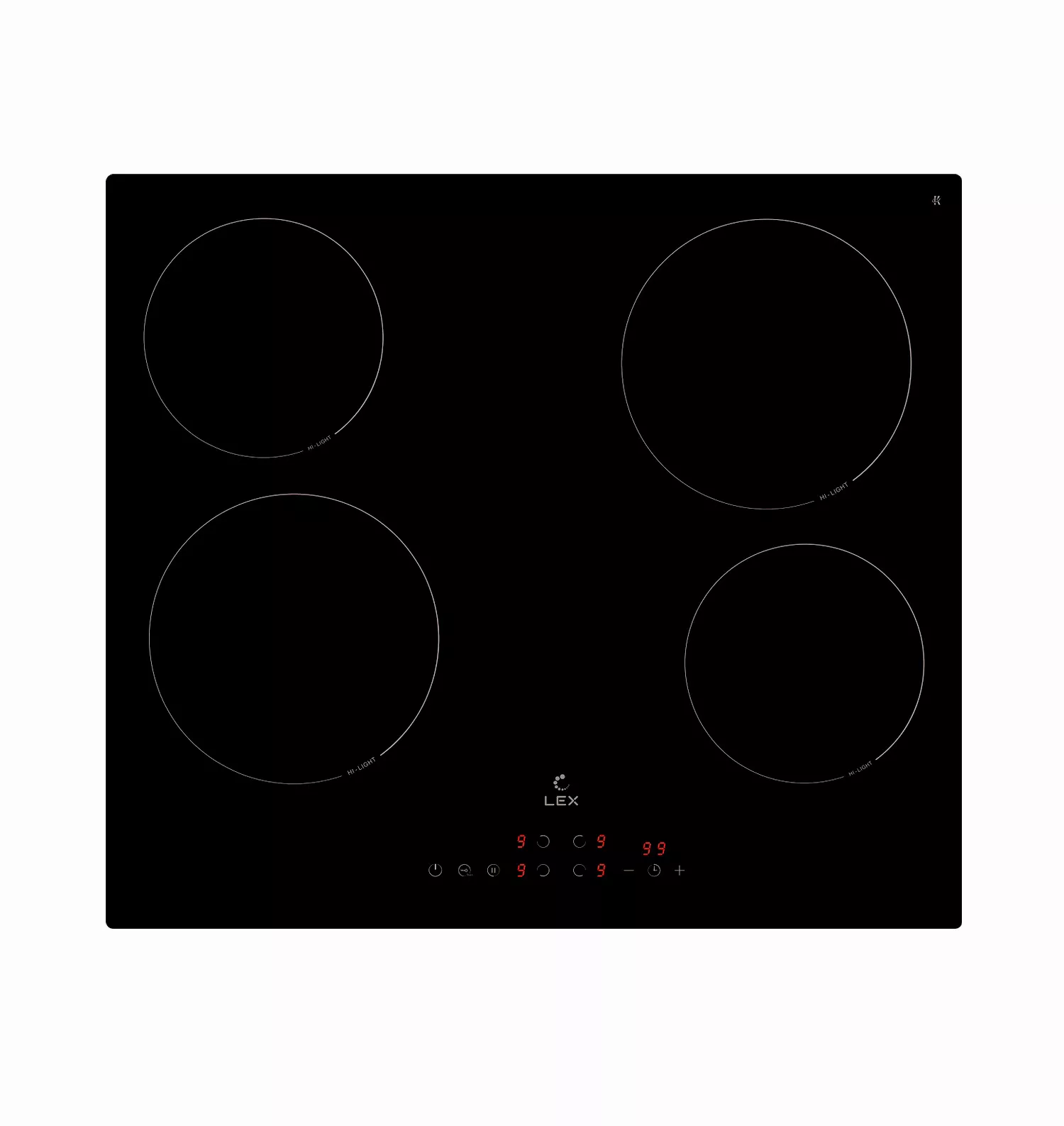 Варочная панель электрическая LEX EVH 6040B BL