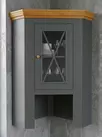 Буфет Форест угловой серый 7012/бейц-масло арт 46711/49711