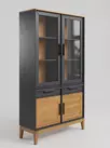 Шкаф для посуды 222 Гранада серая №1