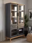 Шкаф для посуды 222 Гранада серая №4