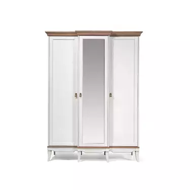 Шкаф Талья для платья и белья ГМ  6553-10, белый/натуральный дуб
